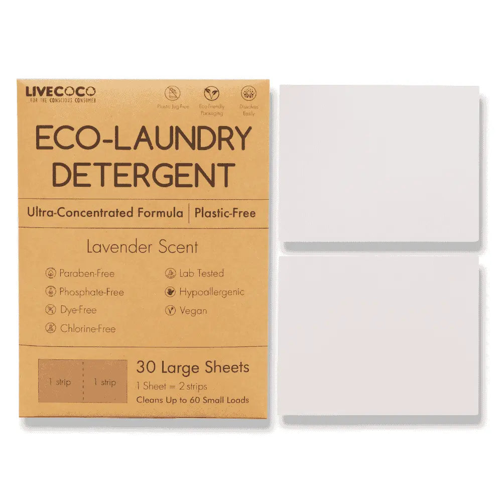 Eco-Laundry Detergent Sheets (Lavender Scent)