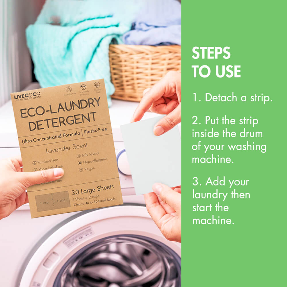 Eco-Laundry Detergent Sheets (Lavender Scent) Pack of 3 at 43% Discount