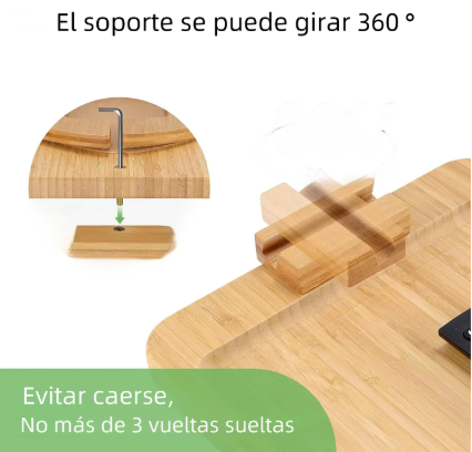 Wooden Lazy Sofa Tray