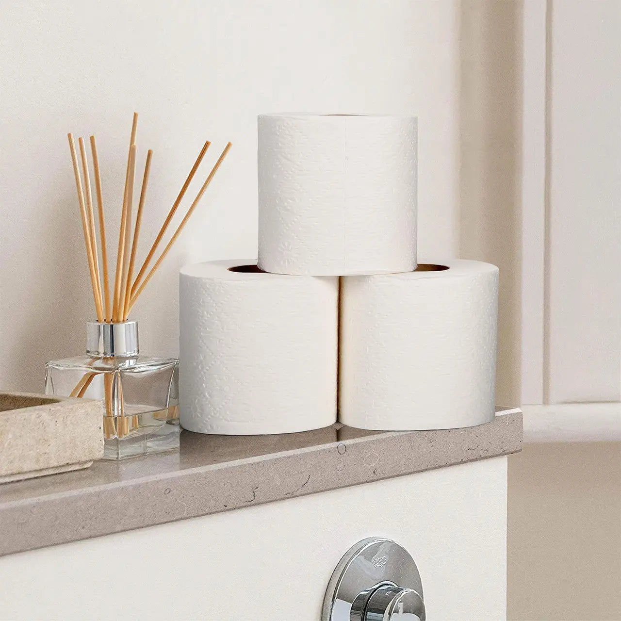Bamboo Toilet Rolls - 3-Ply, Pack of 45, 9000 Sheets