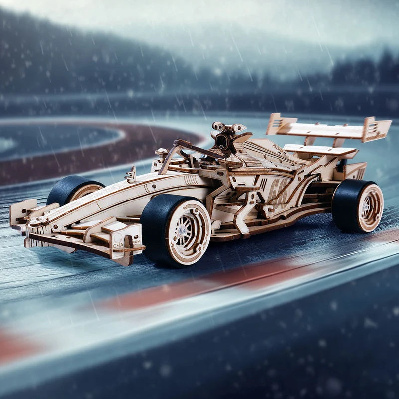 ROKR LK505 Racing Car 3D Wooden Puzzle Gift