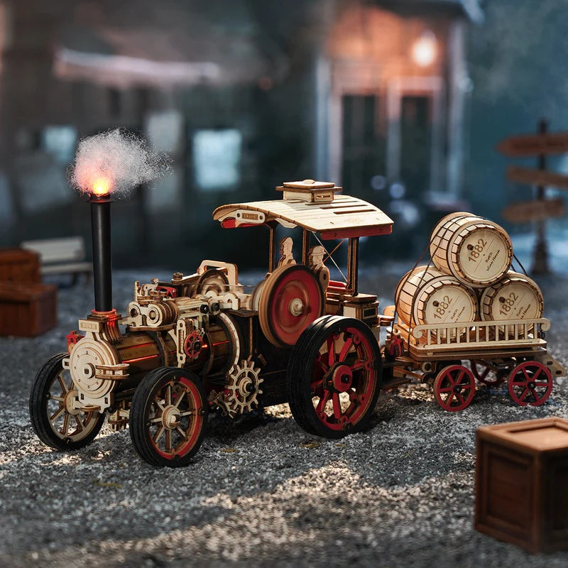 ROKR LKA01 Steam Engine Model 3D Wooden Puzzle Gift