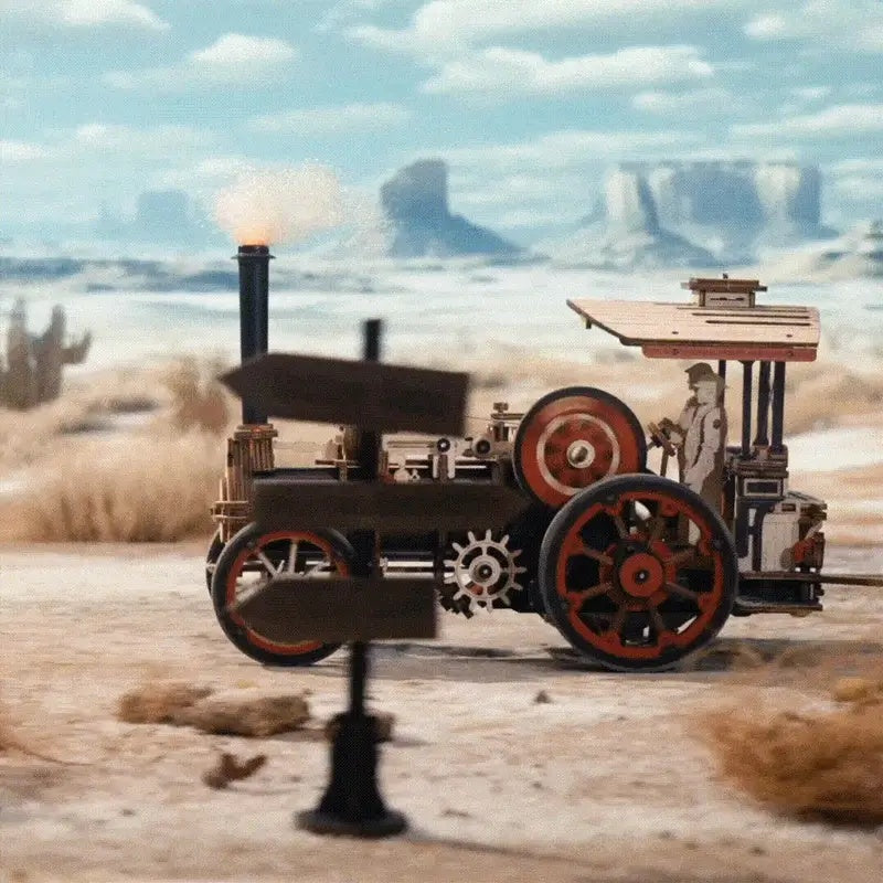 ROKR LKA01 Steam Engine Model 3D Wooden Puzzle Gift
