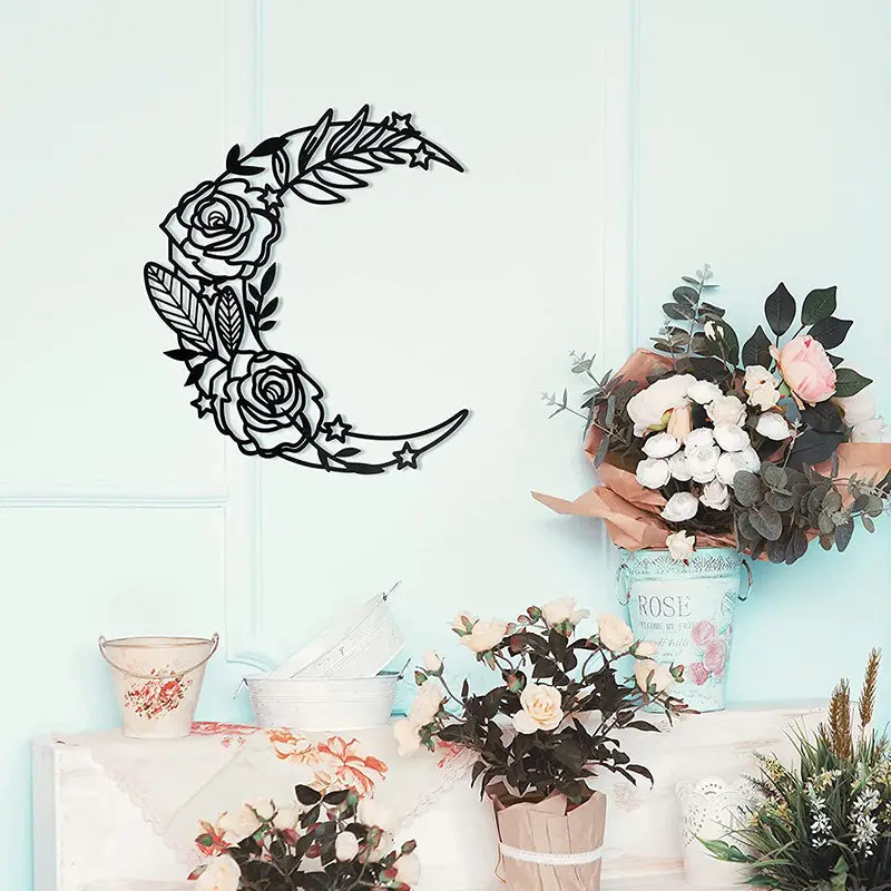Lunar Cycle Metal Wall Décor