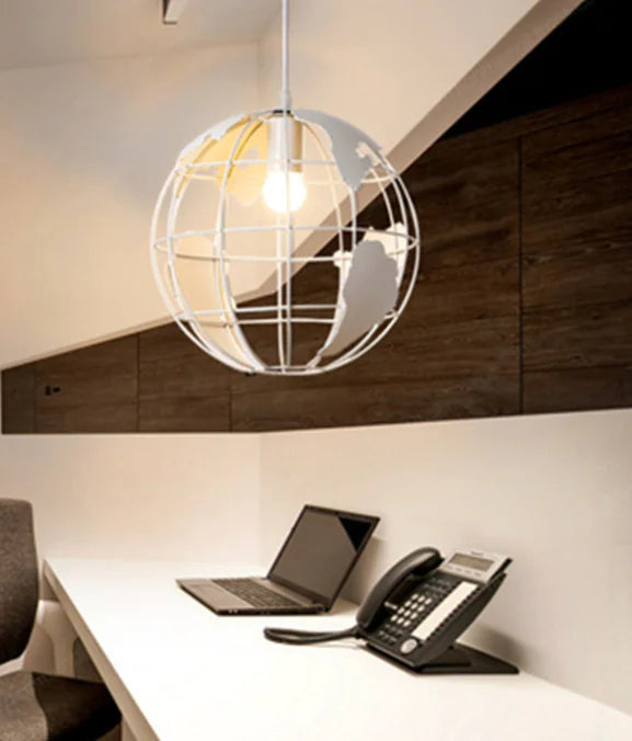 Rustic Globe Pendant Dining Light