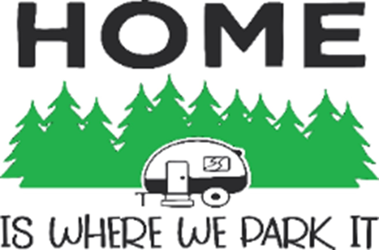 Doormat 60cm x 40cm - 'Home Is Where We Park It' - Absorbent Coir Mat for Indoor/Outdoor-2