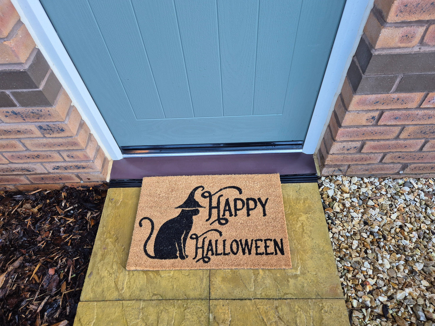 Doormat 60cm x 40cm - 'Happy Halloween' - Absorbent Coir Mat for Indoor/Outdoor-4