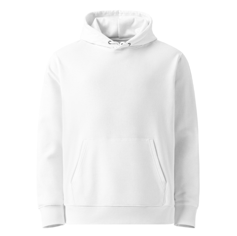 ‘Go Adventurous or Go Home’ Unisex Organic Cotton Hoodie – Mountain Grassland Design