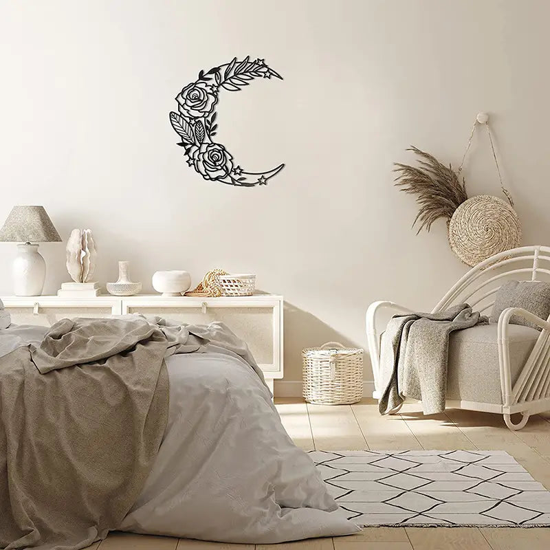 Lunar Cycle Metal Wall Décor