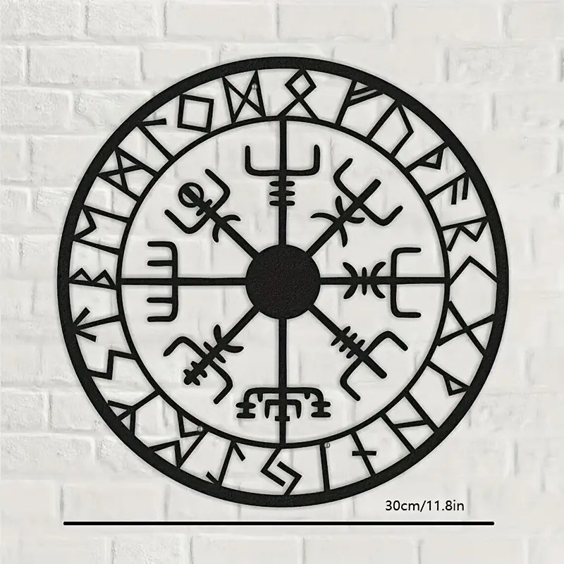 2-Piece Nordic Compass Metal Wall Décor