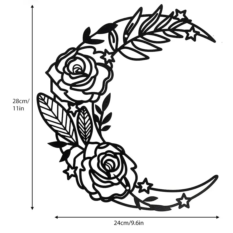 Lunar Cycle Metal Wall Décor