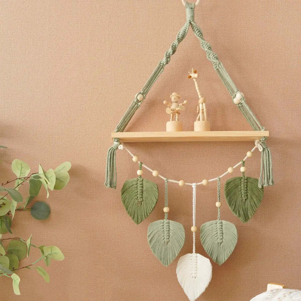 Nordic Wall Décor Handmade Woven Tapestry Shelf