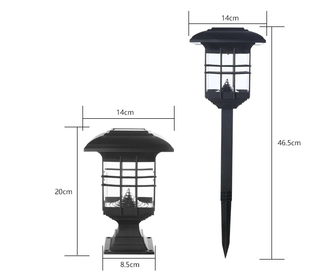 EcoBright Solar Garden Pillar