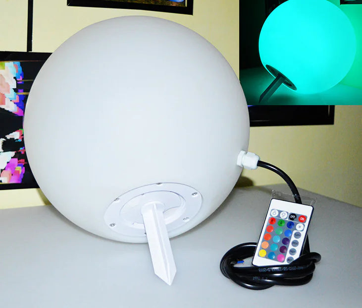 Solar Glow LED Orb Light with Remote