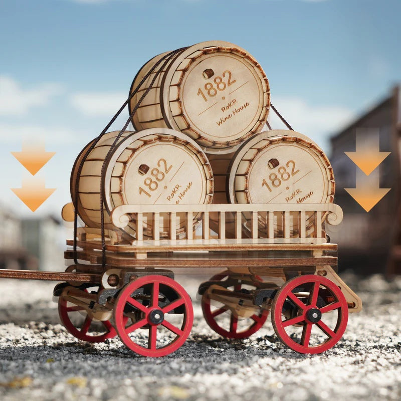 ROKR LKA01 Steam Engine Model 3D Wooden Puzzle Gift
