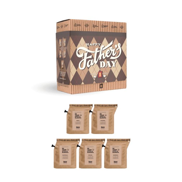 Father's Day Retro Specialty Coffee Gift Box - 5 pcs