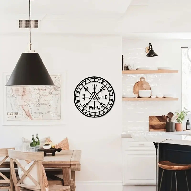 2-Piece Nordic Compass Metal Wall Décor