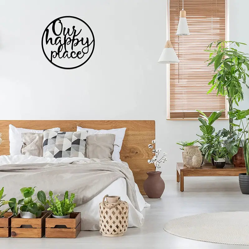 'Our Happy Place' Metal Wall Art