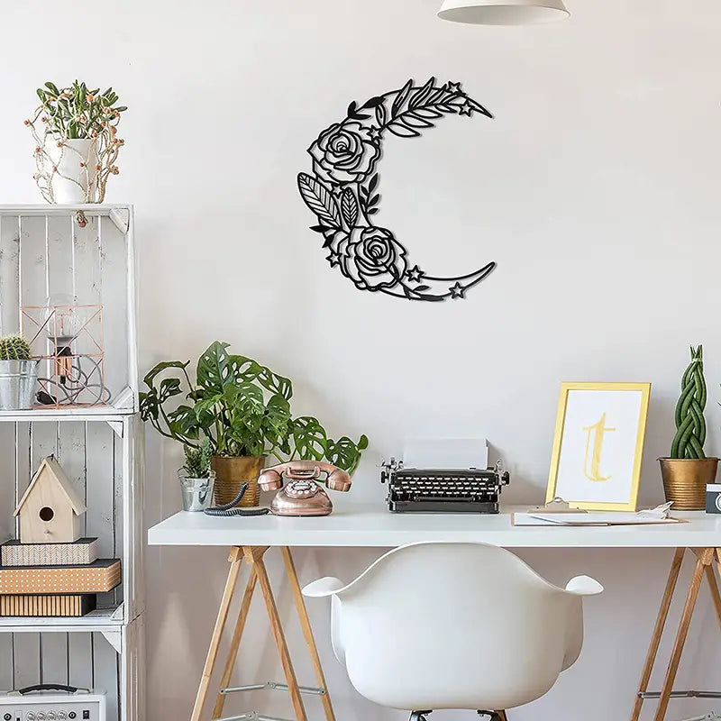 Lunar Cycle Metal Wall Décor
