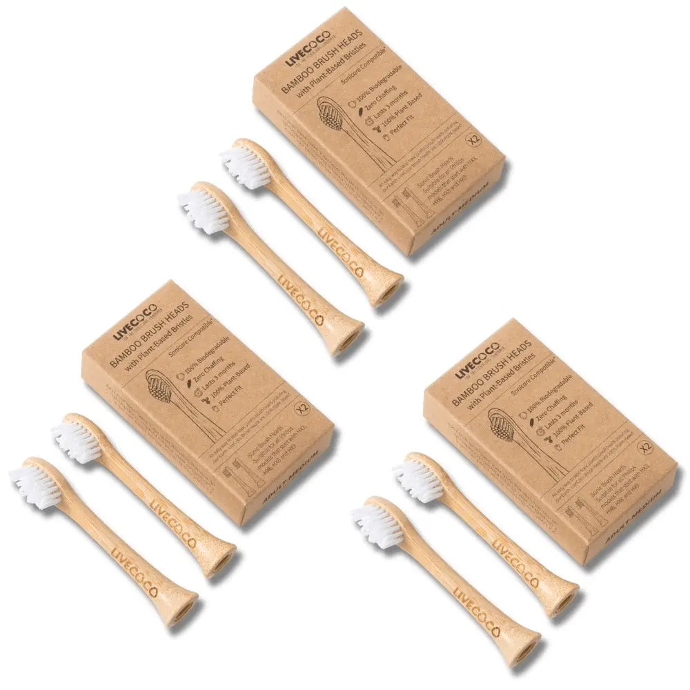 Philips Sonicare-compatible Electric Bamboo Brush Heads (2024)