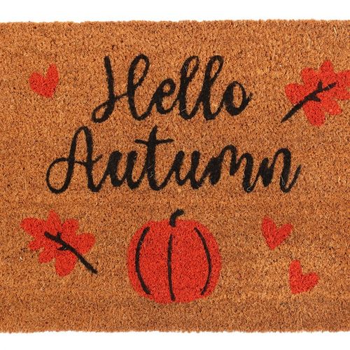 Natural Hello Autumn Doormat-2