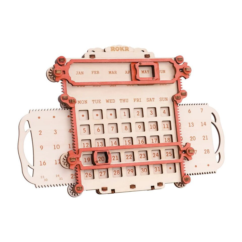 ROKR LC501 Penholder Calendar 3D Wooden Puzzle Teen Gift