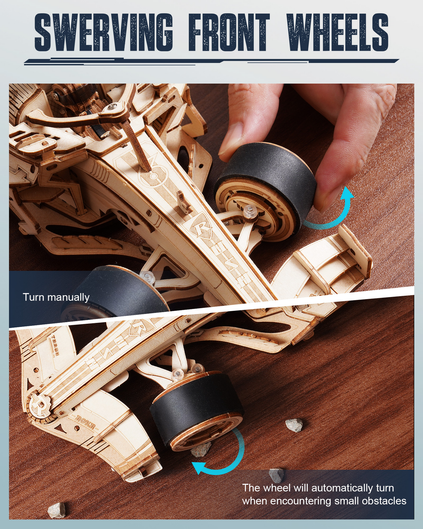 ROKR LK505 Racing Car 3D Wooden Puzzle Gift