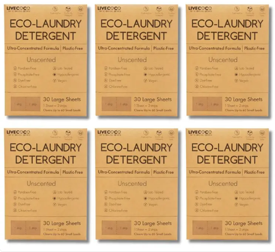 Eco-Laundry Detergent Sheets