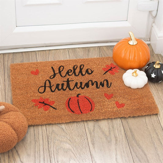 Natural Hello Autumn Doormat-0