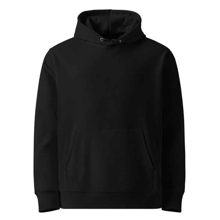 ‘Go Adventurous or Go Home’ Unisex Organic Cotton Hoodie – Mountain Grassland Design