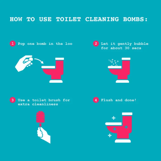 Eco-Toilet Bomb Cleaners (Essential Oils, UK Handmade)
