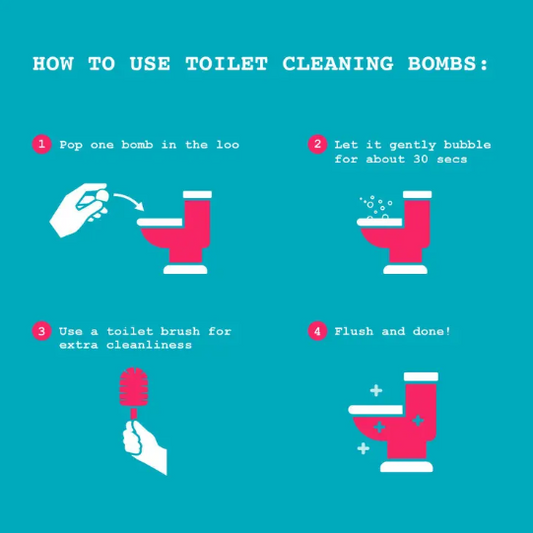 Eco-Toilet Bomb Cleaners (Essential Oils, UK Handmade)