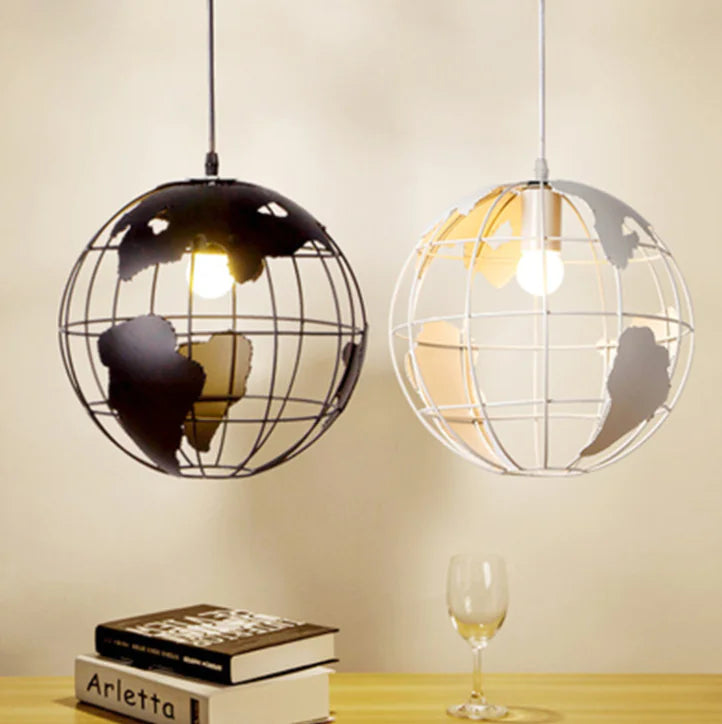 Rustic Globe Pendant Dining Light