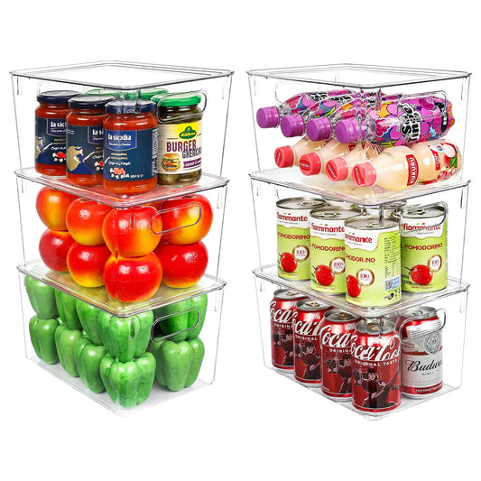 ClearVue 6 Set Stackable Organisers with Lids
