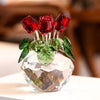 EcoGoss™ Crystal Budding Red Roses Bowl