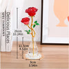 EcoGoss™ Crystal Red Roses with Vase