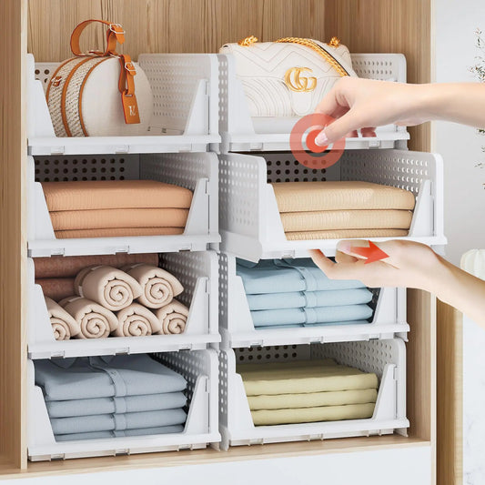 Neprock 5-Pack Stackable Wardrobe Storage