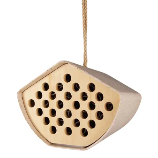 Sustainable Hanging Bee House (16cm)