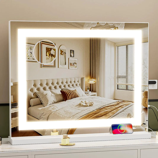 Fenair Illuminated Vanity Mirror 22.8'x18.1' with Dimmable LED