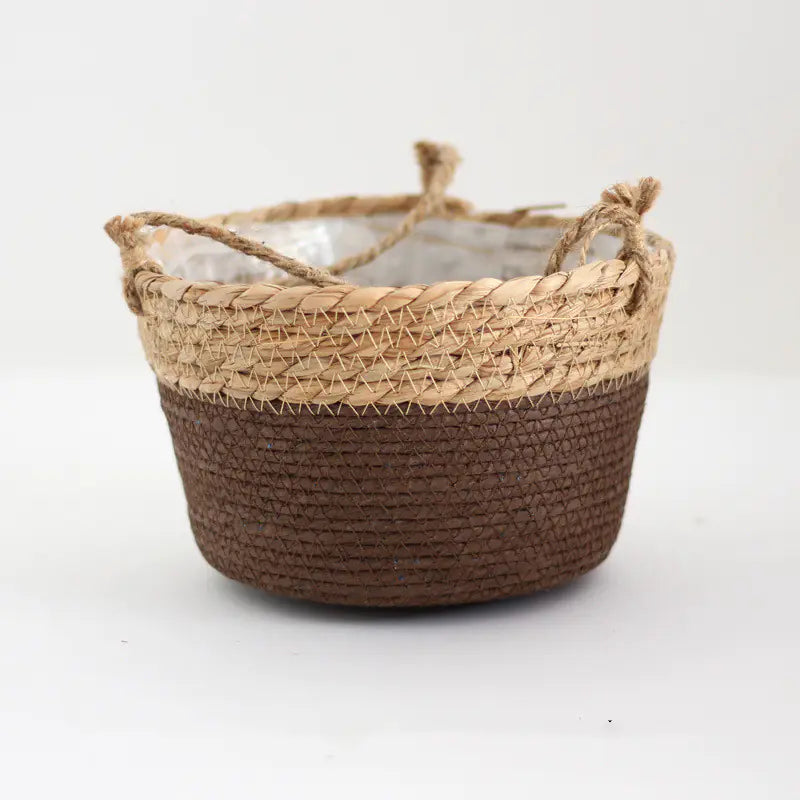 Woven Hanging Basket for Indoor Plant Decoration