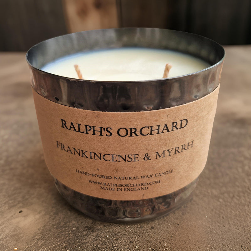 2-Wick Dimpled Black Candles-3