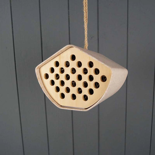 Sustainable Hanging Bee House (16cm)