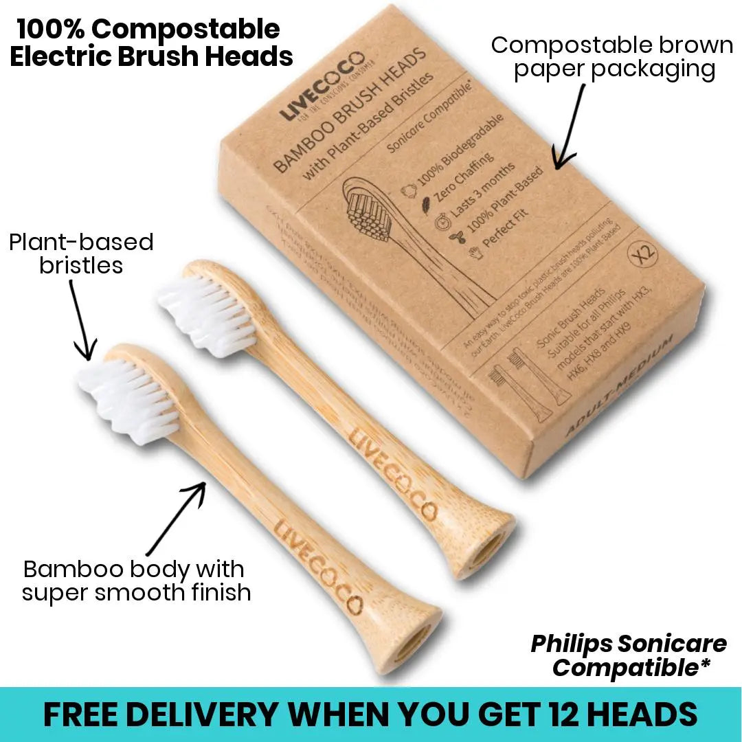 LiveCocoâ„¢ Philips Sonicare compatible Electric Brush Heads (2024)-0