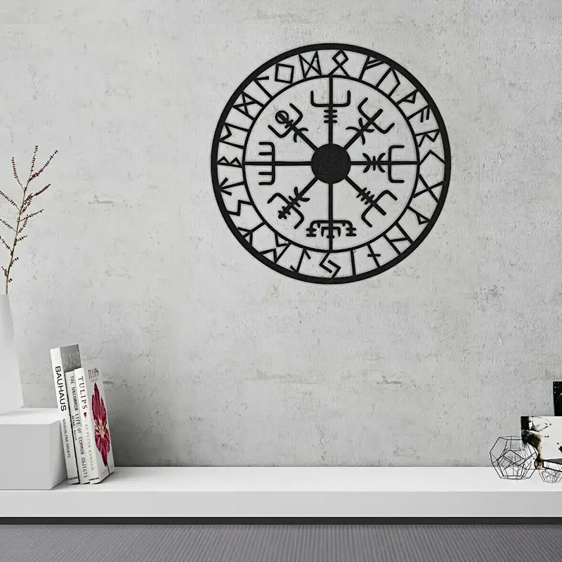 2-Piece Nordic Compass Metal Wall Décor